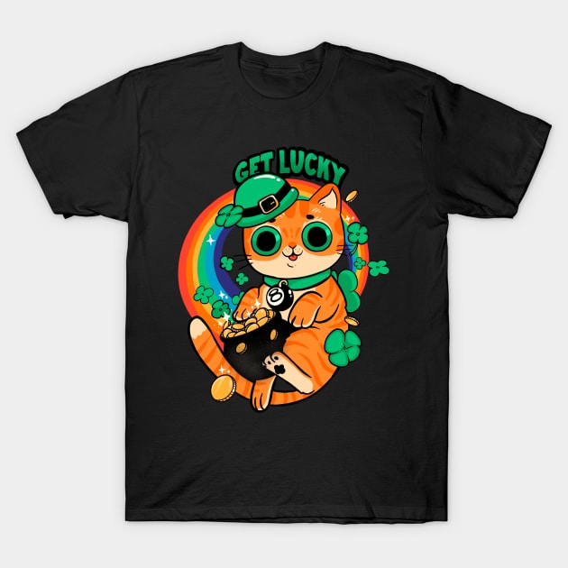 Get Lucky Cat T-Shirt by ppmid